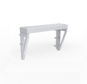Support Mural Métal Pour Batterie M12 – 4 Emplacements, Revêtement Rouge Anti-rayures, Rangement Organisé